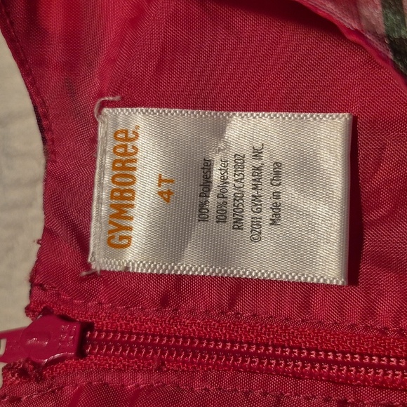 Gymboree girls size 4T Cherry All the Way duppioni plaid dress fully lined - Picture 5 of 5